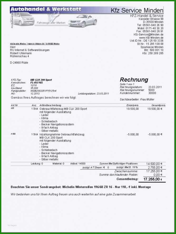 14 Ustg Rechnung Muster Kostenlose Vorlagen Zum Download!