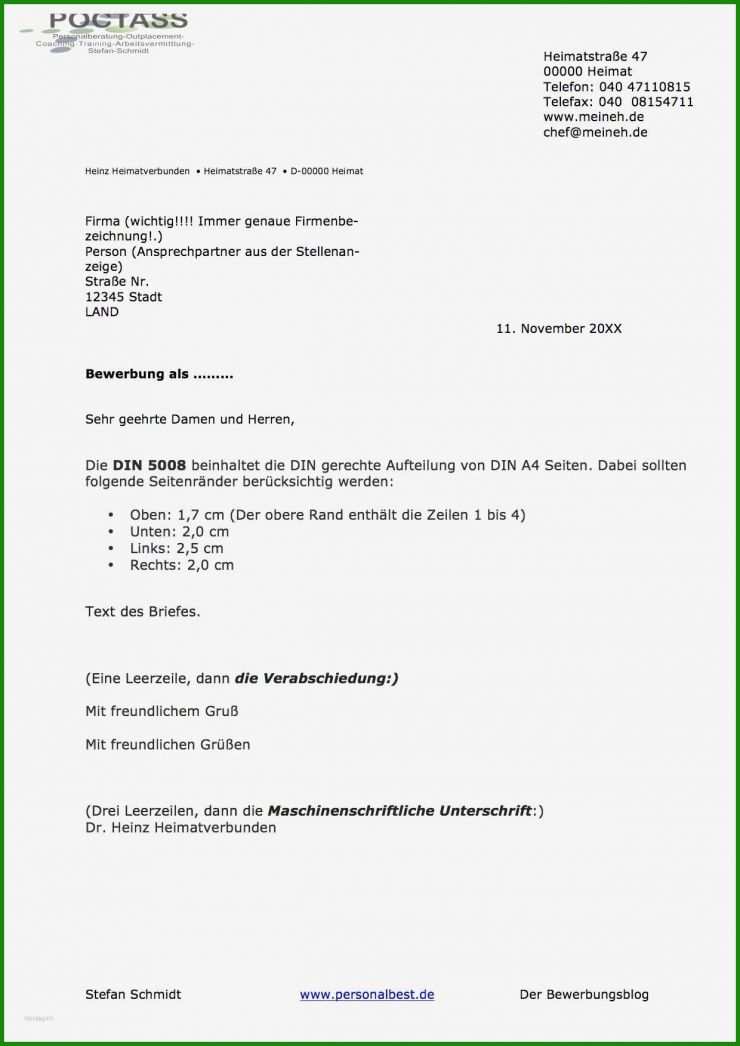 Anschreiben Brief Muster Word