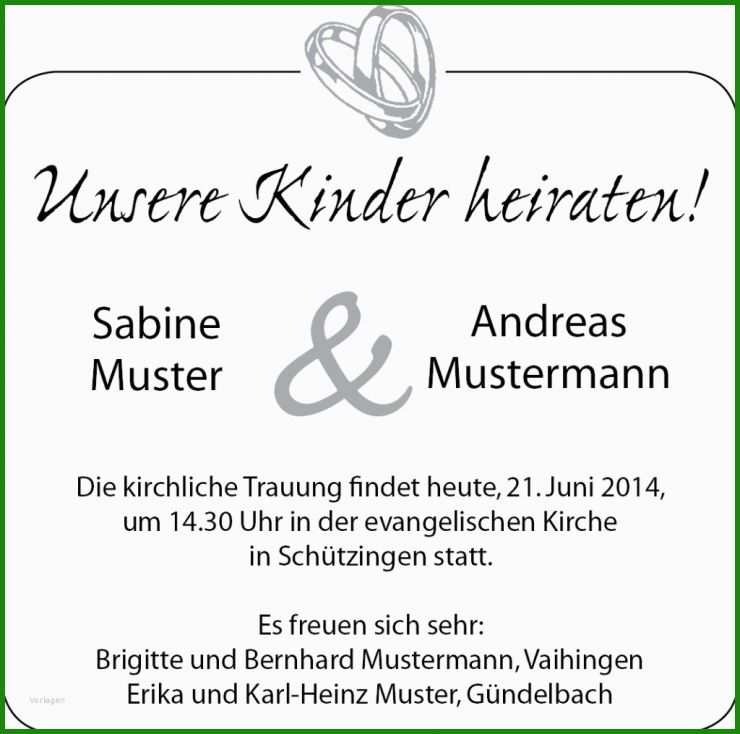 Anzeigen Hochzeit Muster