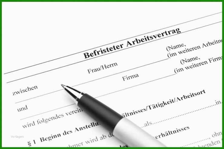 Arbeitsvertrag Muster Für Teilzeit