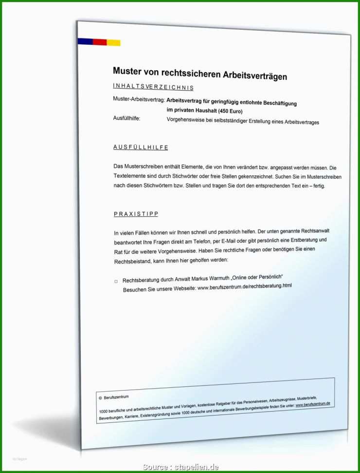 Arbeitsvertrag Teilzeit Muster österreich