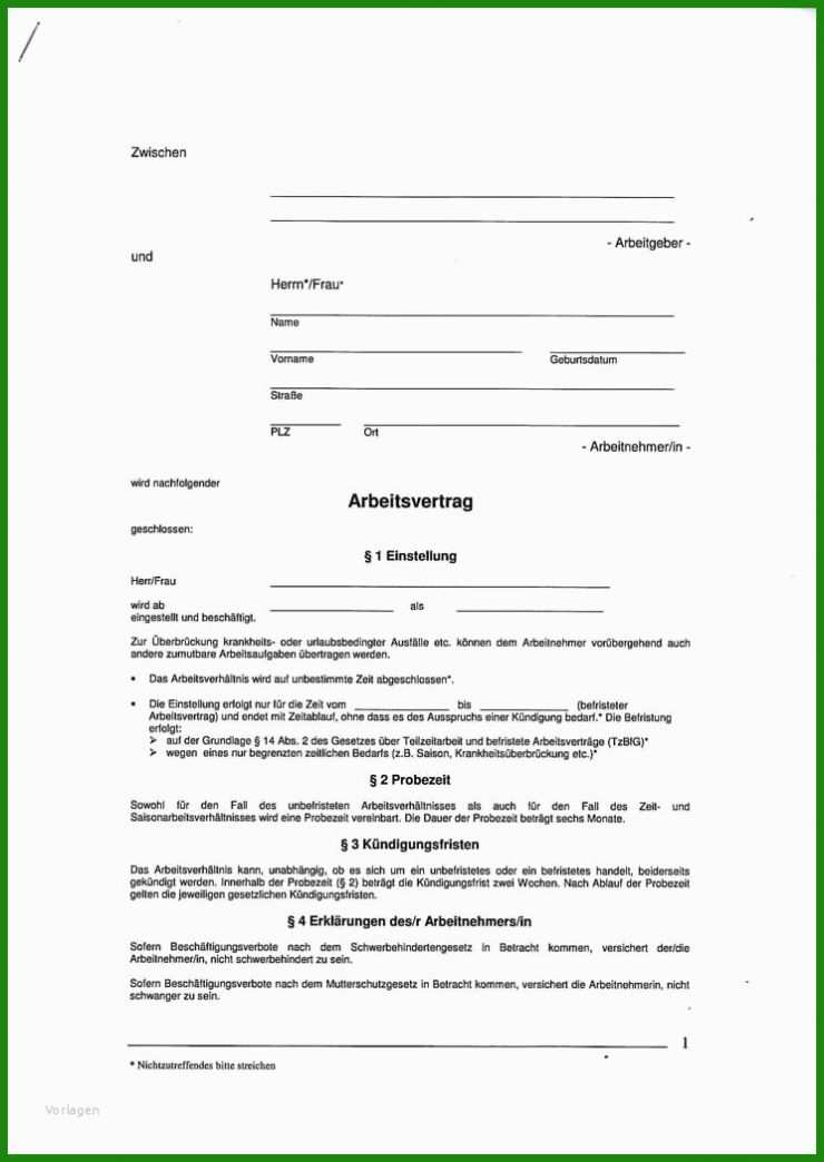 Arbeitsvertrag Vorlage Ihk Osnabrück