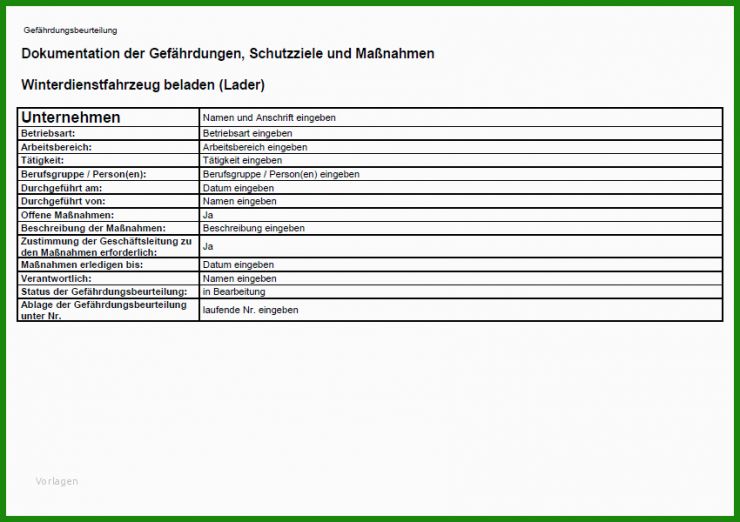 Arbeitsvertrag Winterdienst Muster