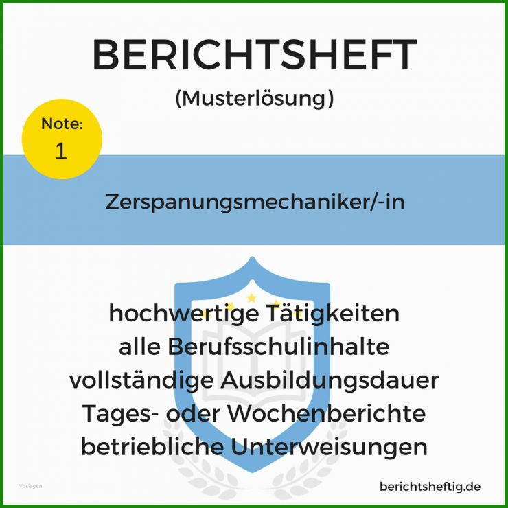 Arbeitszeugnis Zerspanungsmechaniker Muster