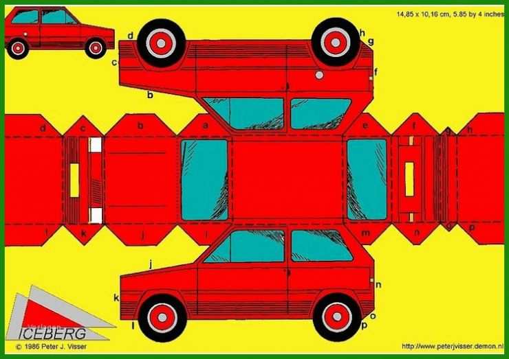 Autos Basteln Vorlagen