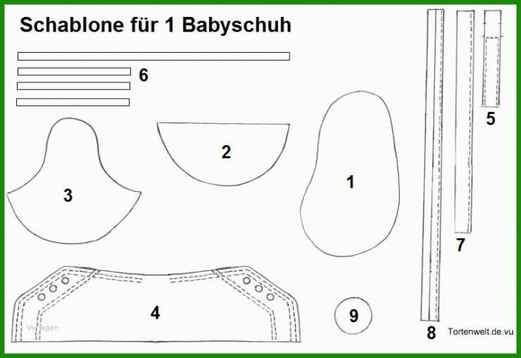 Babyschuhe Basteln Vorlage