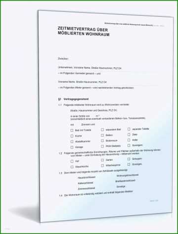 Befristeter Mietvertrag Muster Doc Kostenlose Vorlagen Zum Download!