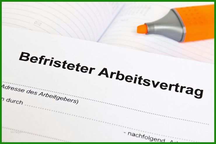 Befristung Arbeitsvertrag Muster