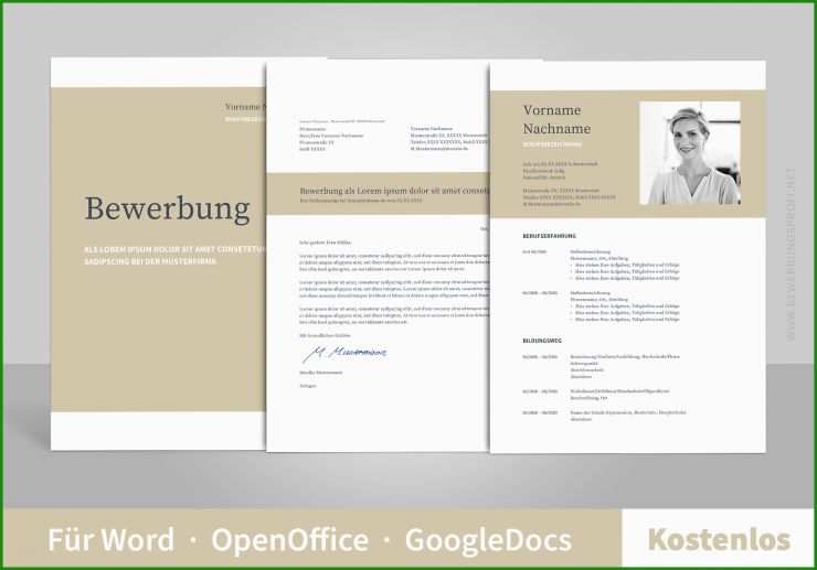 Bewerbung Flyer Vorlage