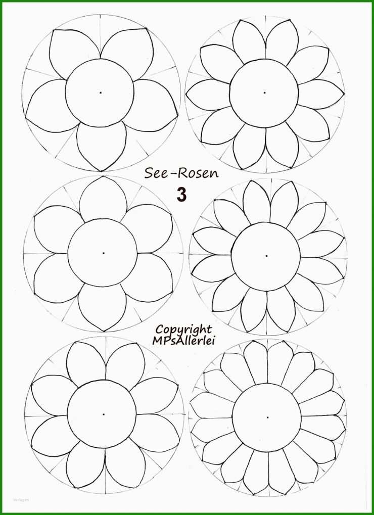 Blumen Zum Basteln Vorlage