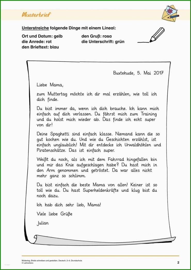 Brief An Die Schule Muster