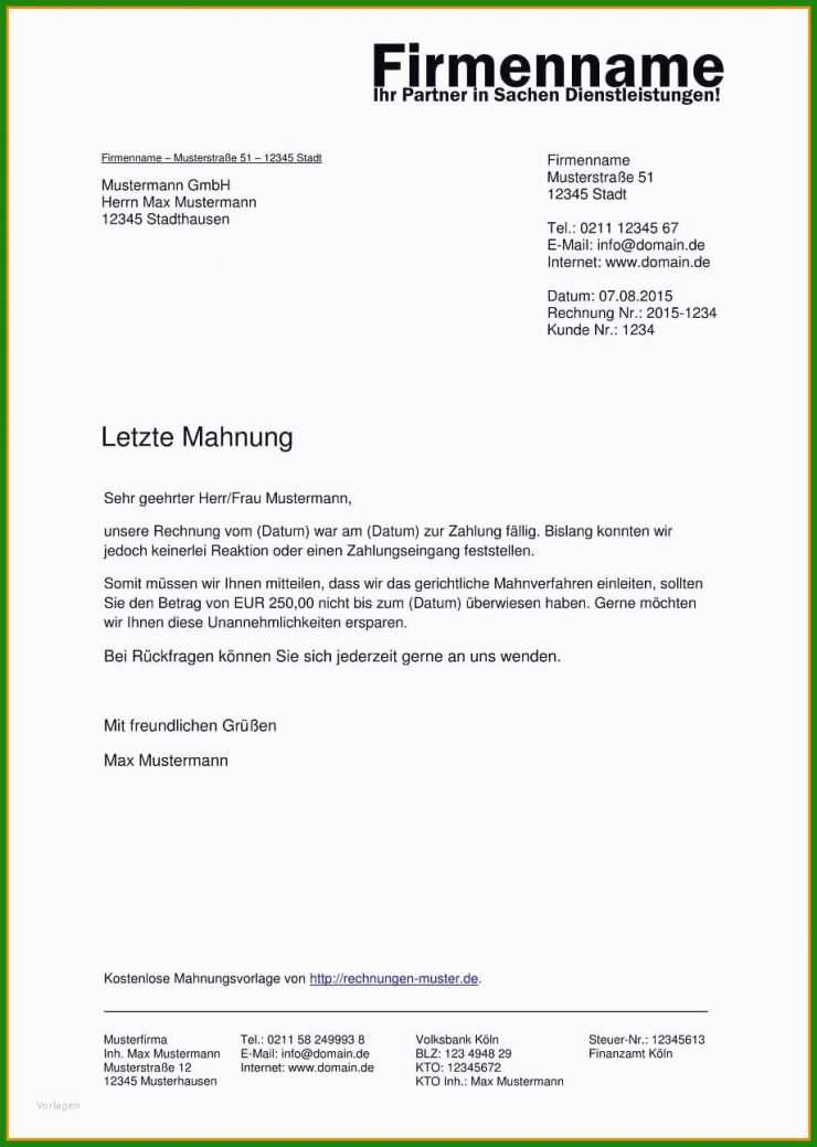 Brief An Lehrer Vorlage