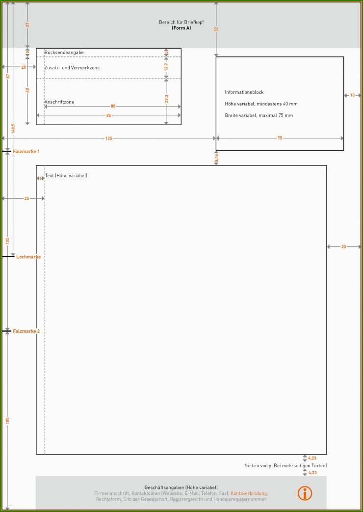 Brief Layout Vorlage