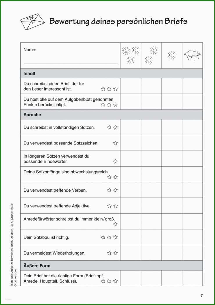 Brief Schreiben Muster Grundschule