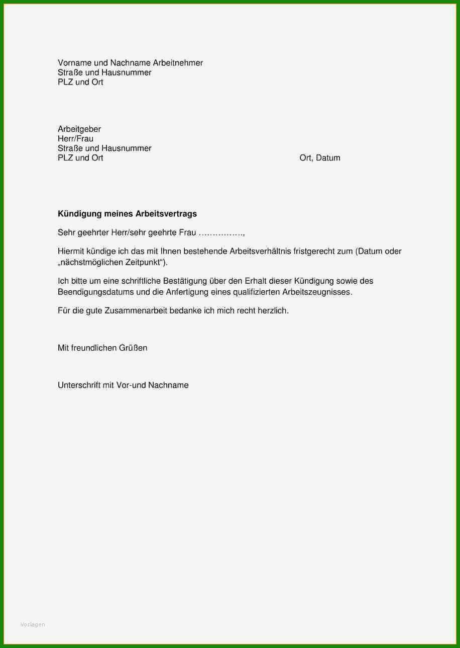 Brief Standard Vorlage - Kostenlose Vorlagen Zum Download!