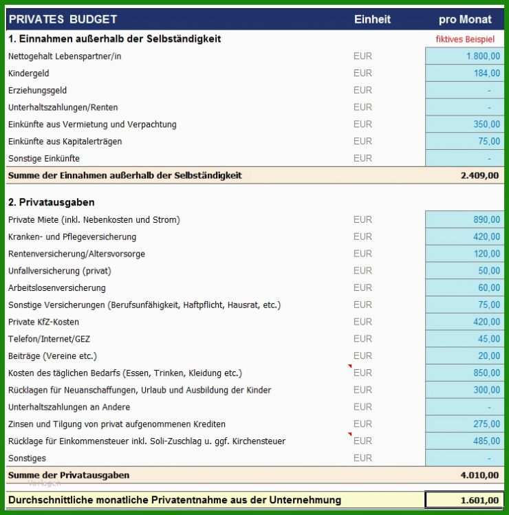 Businessplan Guv Vorlage