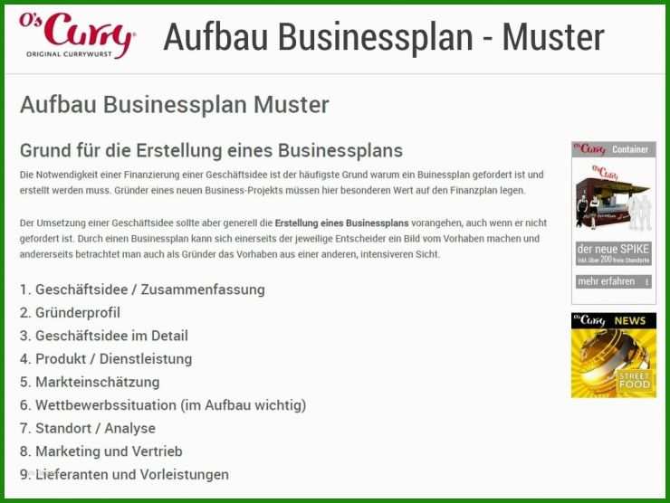 Businessplan Muster Dienstleistung