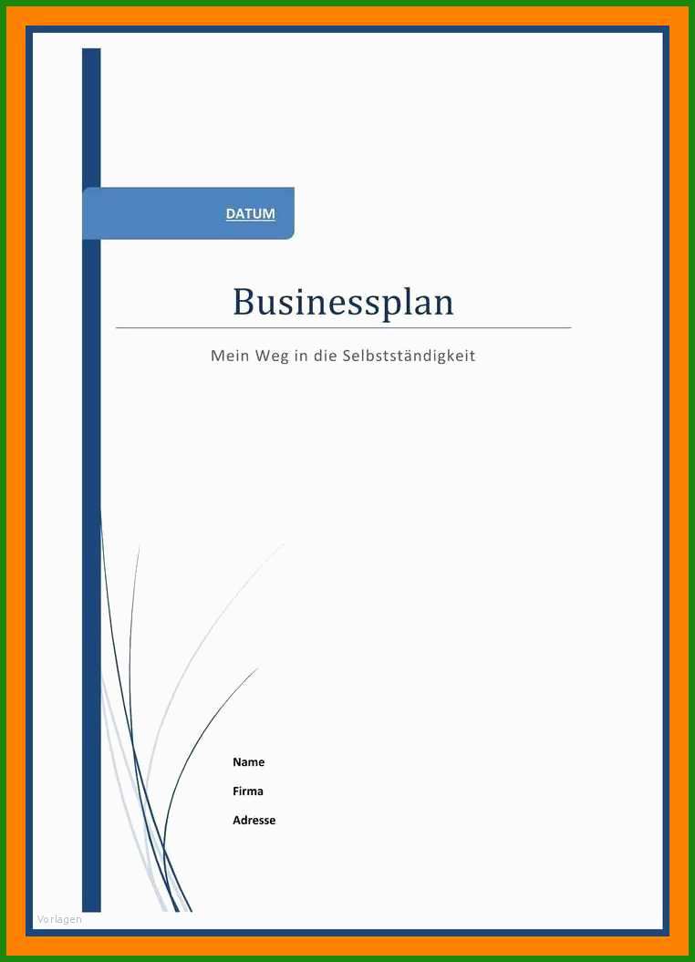 Businessplan Vorlage Muster - Kostenlose Vorlagen Zum Download!