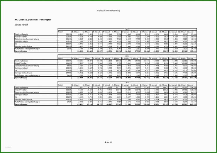 Businessplan Word Vorlage