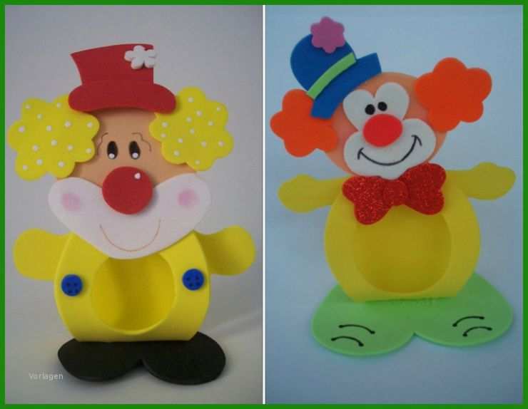 Clown Basteln Aus tonpapier Vorlage