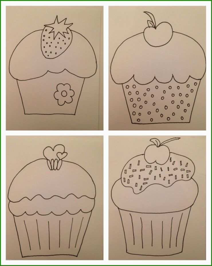 Cupcakes Basteln Vorlage