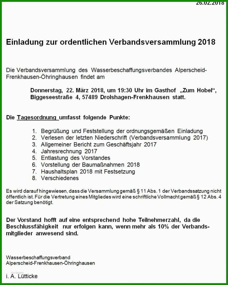 Einladung Offiziell Muster - Kostenlose Vorlagen Zum Download!