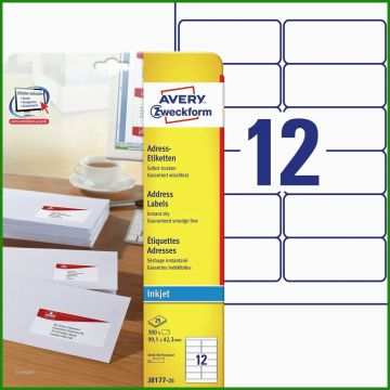 Etiketten Vorlage Avery Zweckform 3427 - Kostenlose Vorlagen Zum Download!