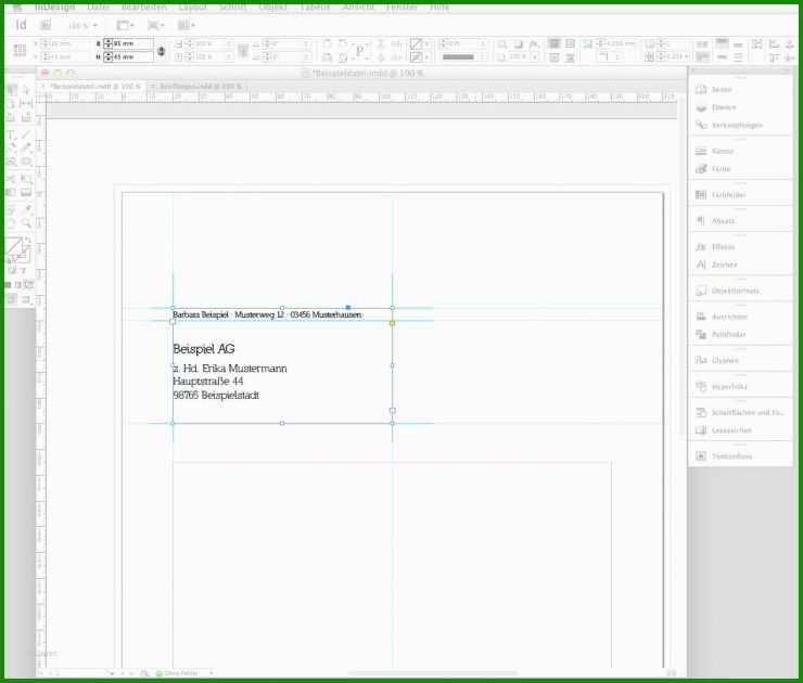 Etiketten Vorlage Indesign