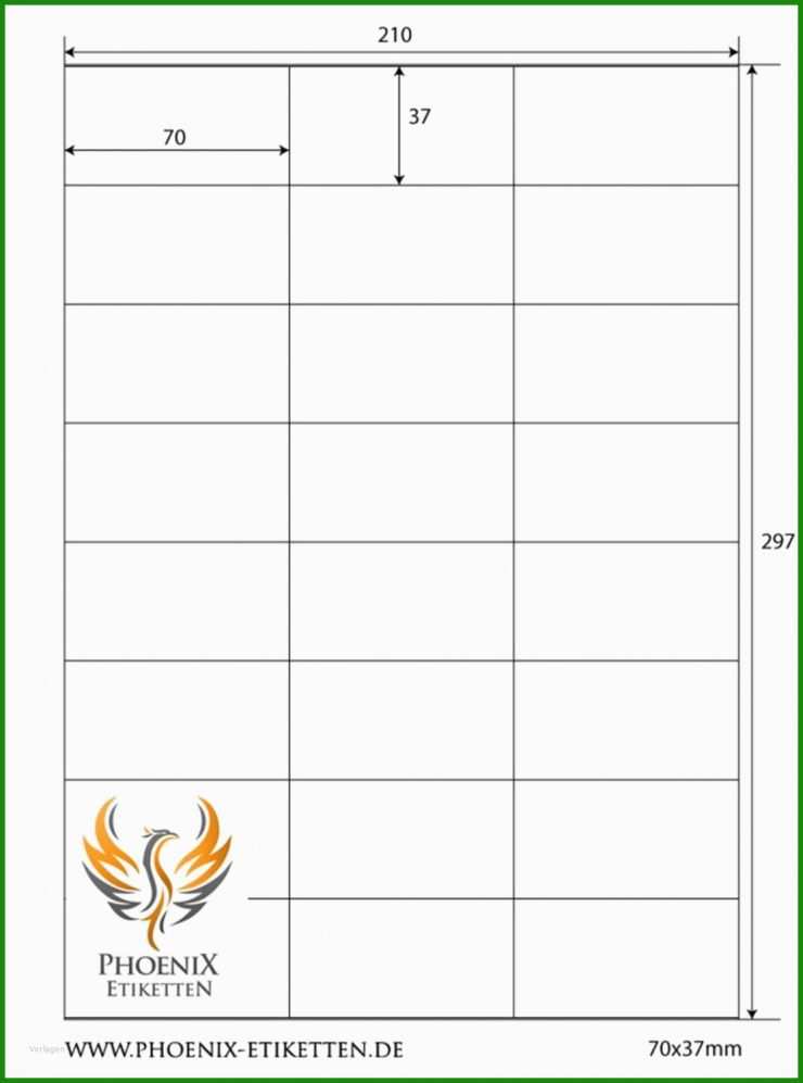 Etiketten Vorlagen 70 X 37 Mm