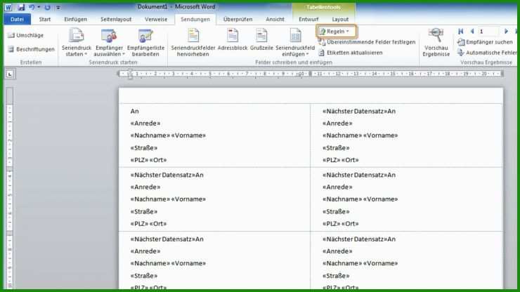 Etiketten Vorlagen Word 70x41