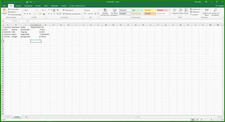 Excel 2007 Etiketten Vorlage