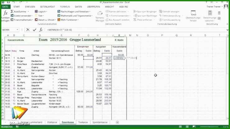 Excel Vorlagen Einnahmen Ausgaben Rechnung