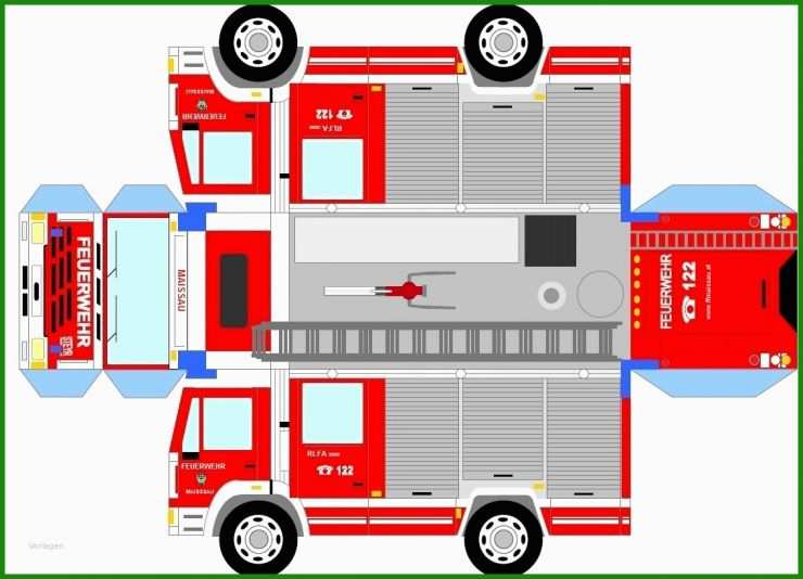 Feuerwehr Basteln Vorlagen Kostenlos Ausdrucken