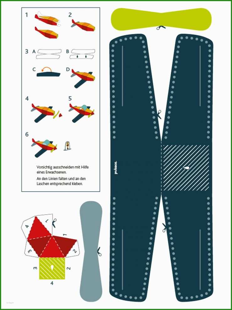 Flieger Basteln Vorlage