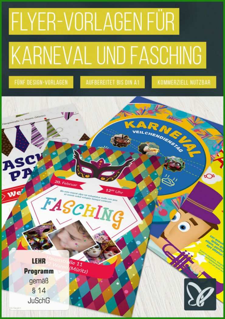 Flyer Fasching Vorlage