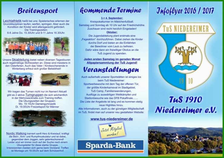 Flyer Verein Vorlage