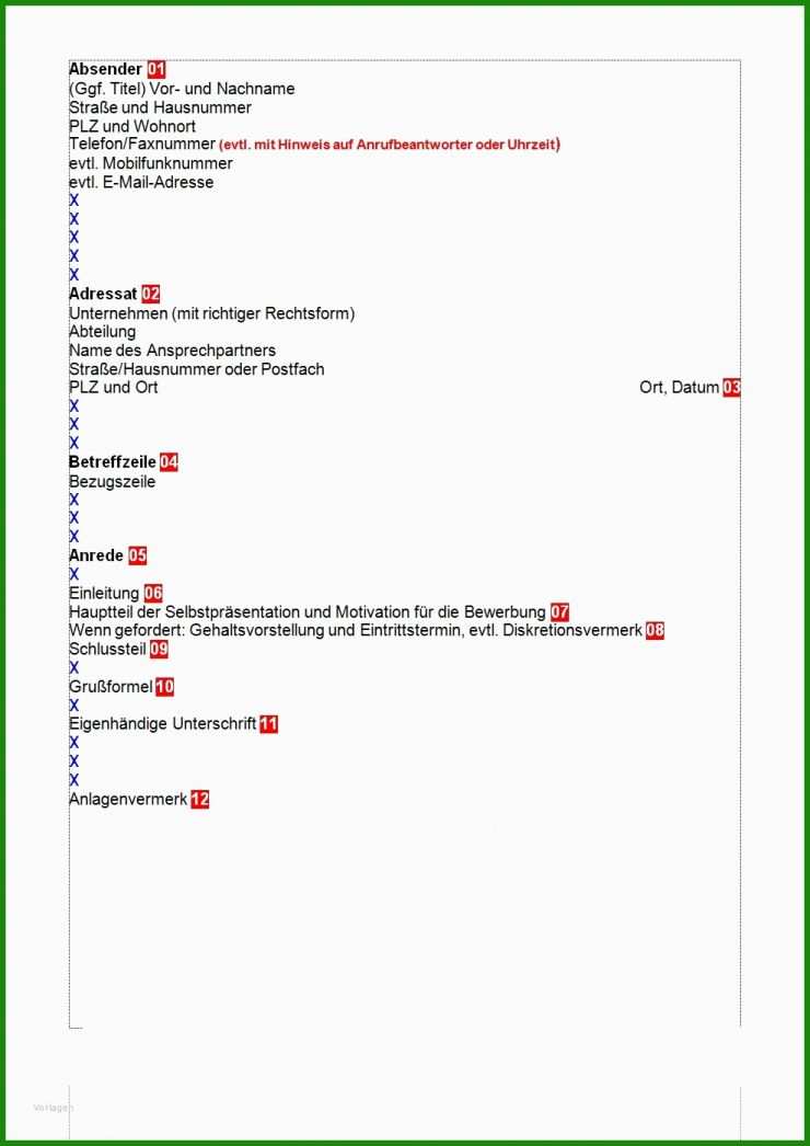 Formeller Brief Vorlage Abstände