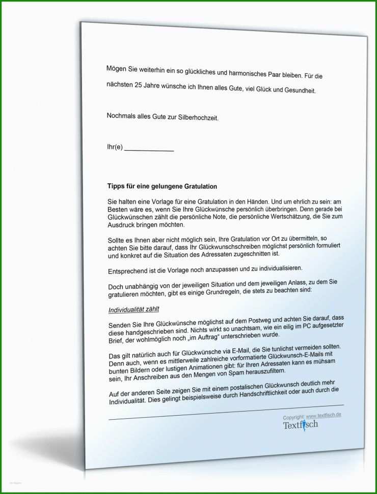 Formloser Brief Vorlage