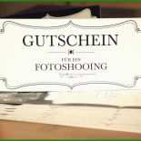 Fotoshooting Gutschein Vorlage
