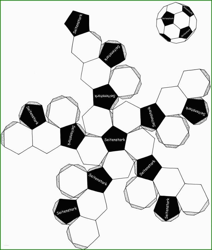 Fußballspieler Vorlage Basteln