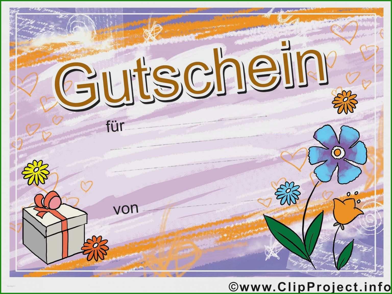 Gutschein Vorlage Geburtstag - Kostenlose Vorlagen Zum Download!