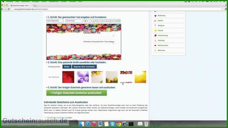 Gutschein Vorlagen Kostenlos Ausdrucken