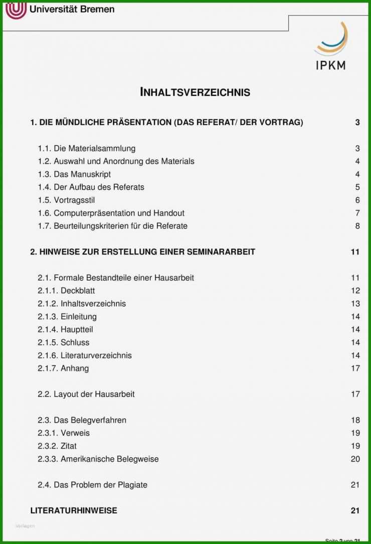 Handout Vorlage Rub