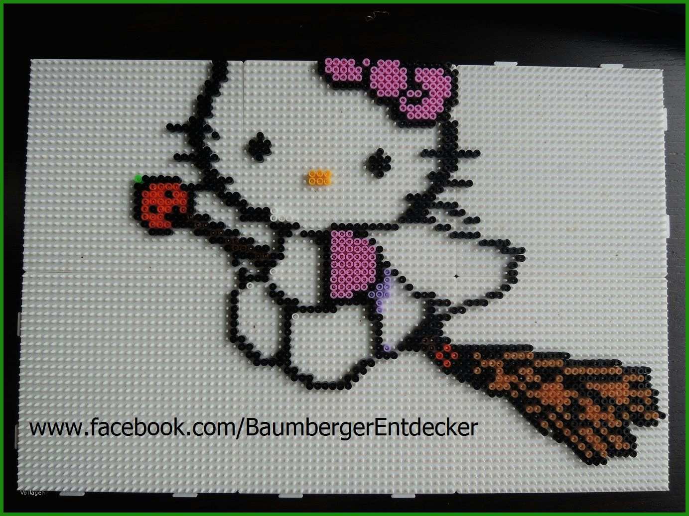 Verwunderlich Hello Kitty Bügelperlen Vorlage Fotos