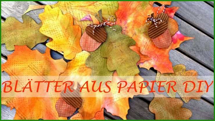 Herbstblätter Basteln Aus Papier Vorlagen