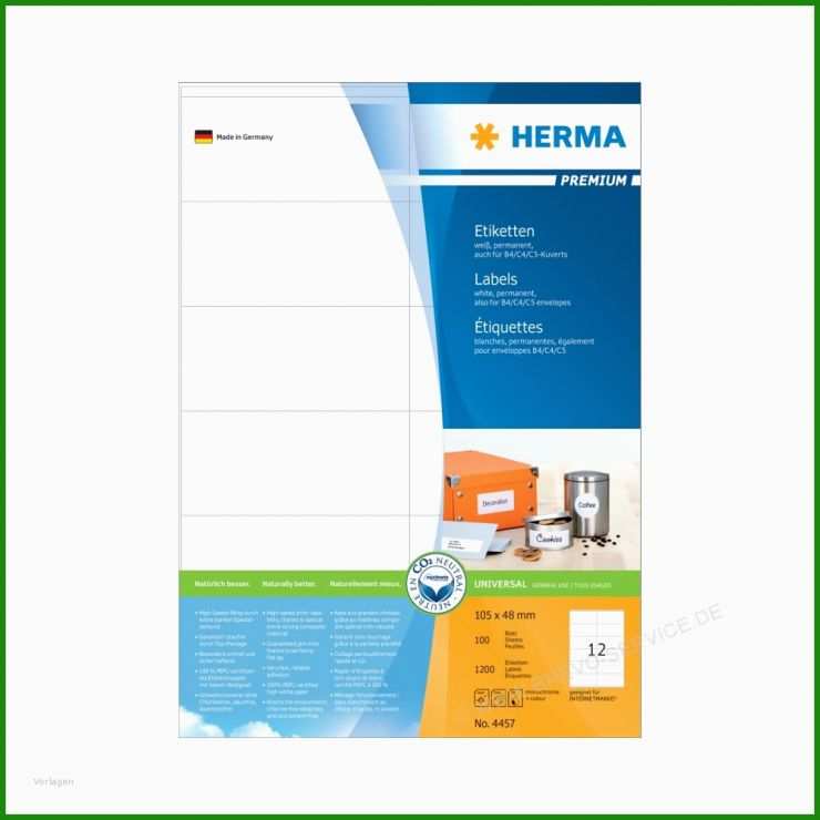 Herma Etiketten Vorlage 4457