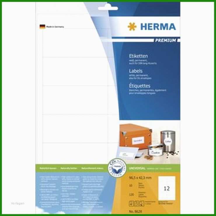 Herma Etiketten Vorlage 8628