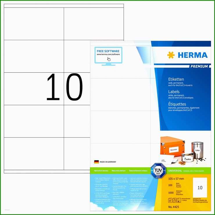 Herma Etiketten Vorlage 8634