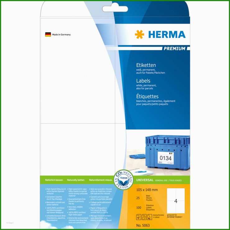 Herma Etiketten Vorlage 8643