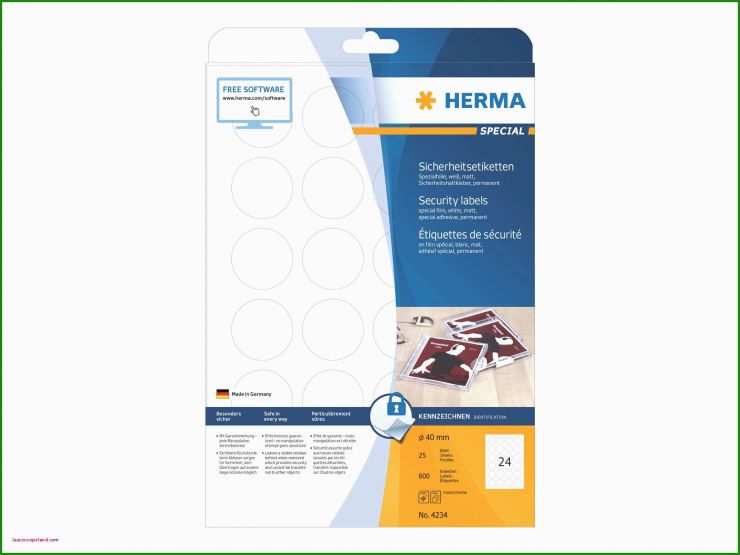 Herma Etiketten Vorlage 8645